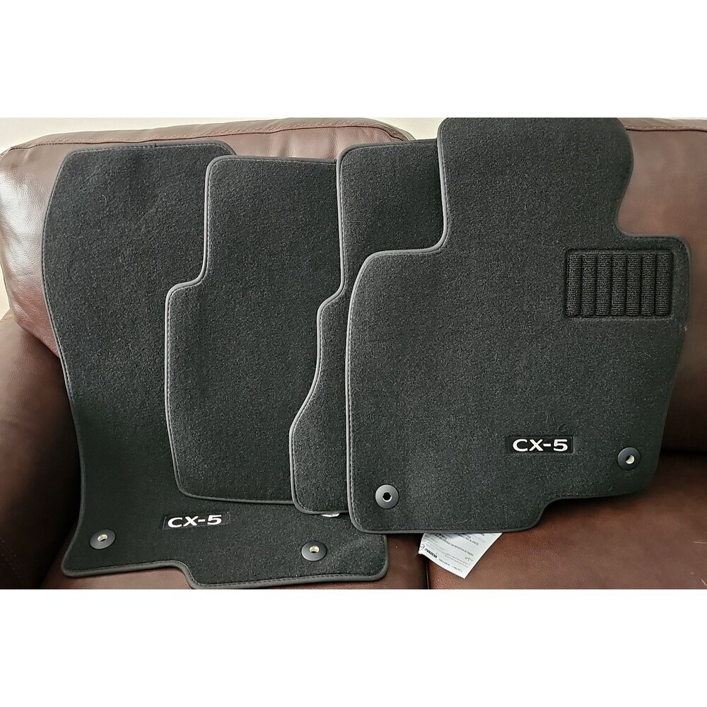 2017-2025 Mazda CX-5 OEM Carpet Floor Mats Set 4 Black Genuine Factory New Car